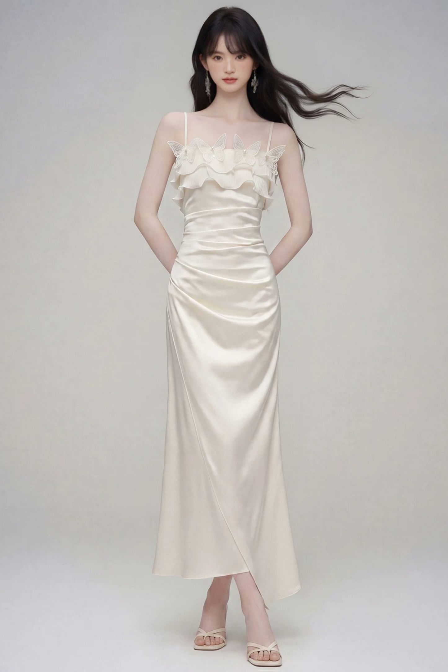 Butterfly Moon Spaghetti Dress