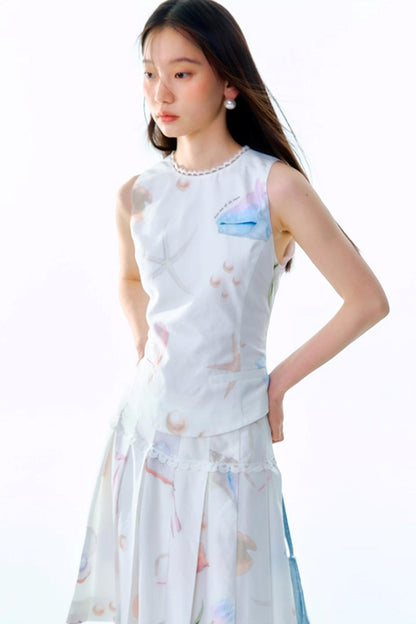 Starfish Pleated Skirt Set-Up