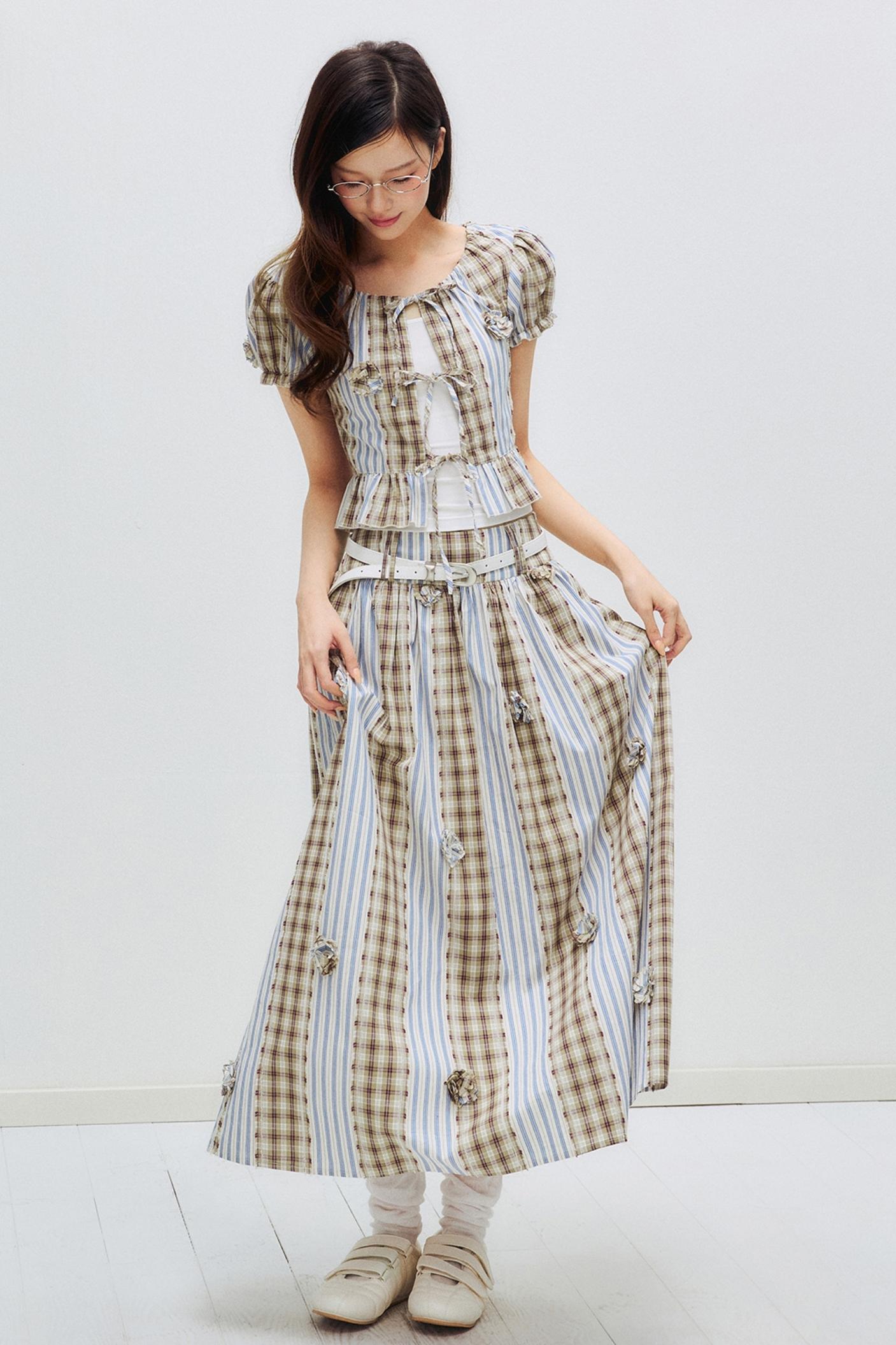 Floral Patchwork Bastier Skirt Set-Up