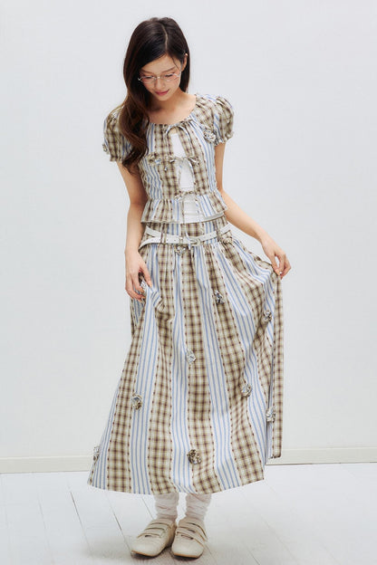 Floral Patchwork Bastier Skirt Set-Up