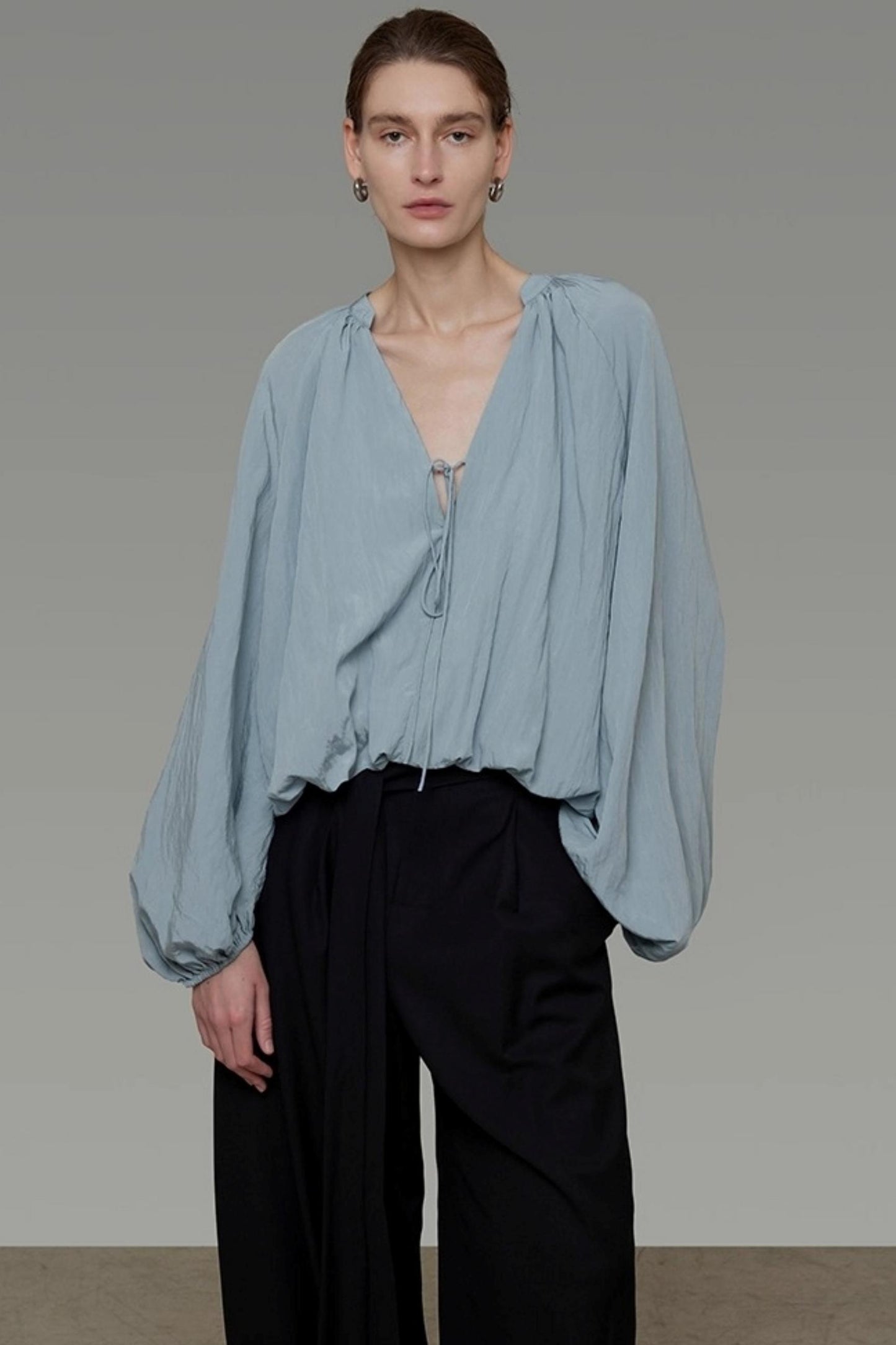 Autumn Lantern Sleeve Top