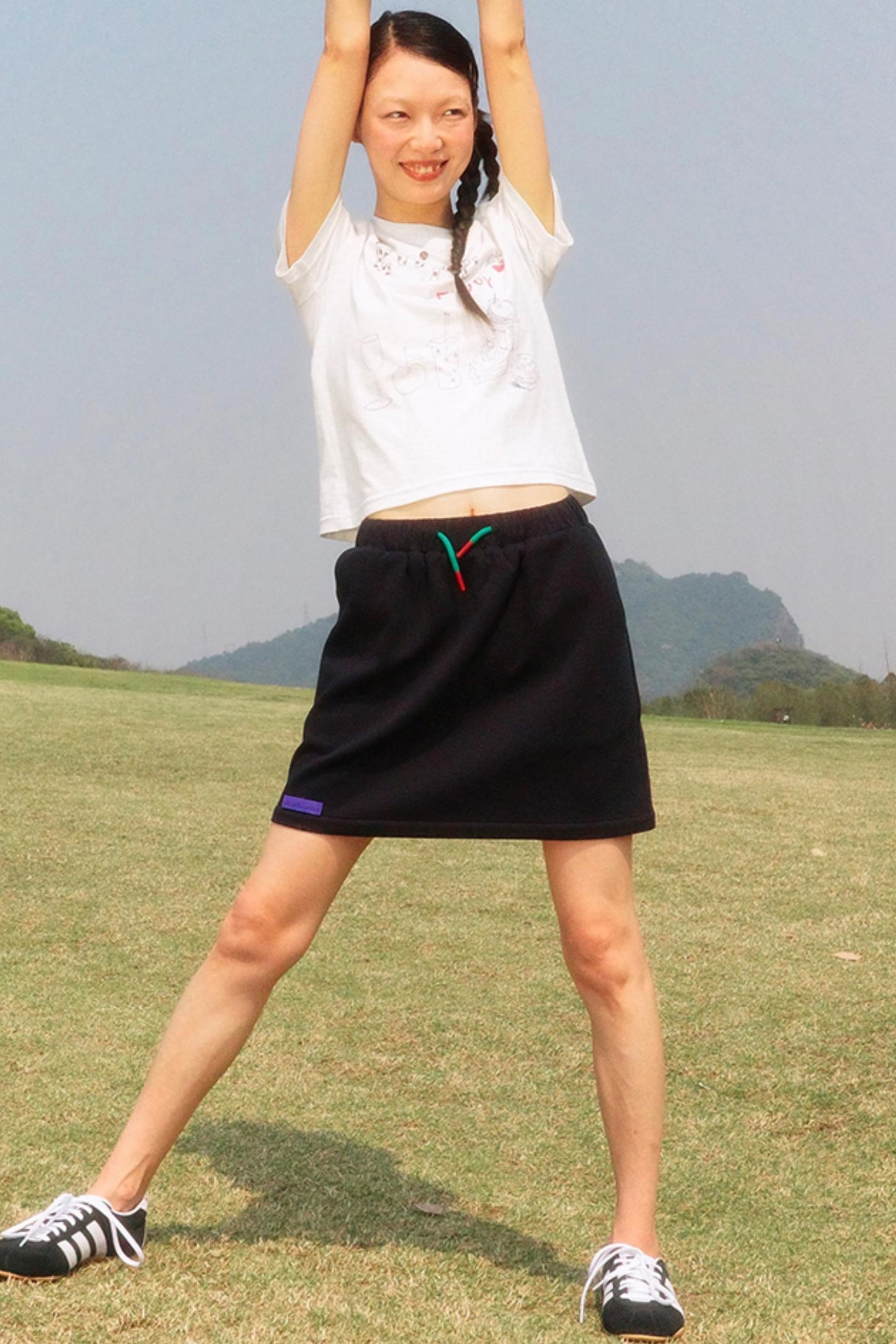 Light Gray Polka Dot Tee