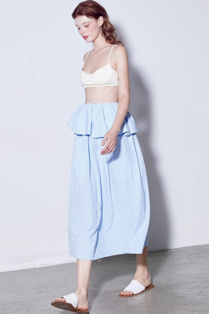 Summer Checkered Skirt