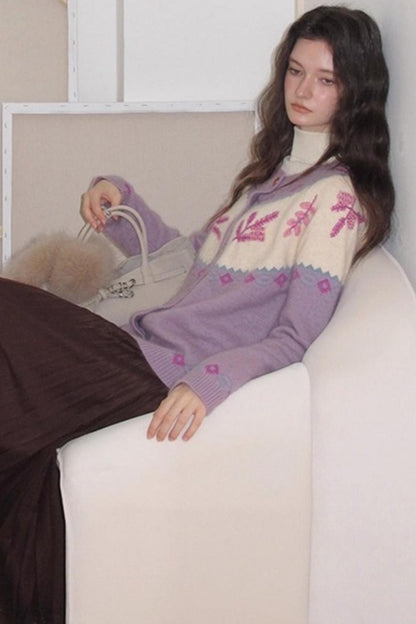 Cream Snow Vintage Cardigan