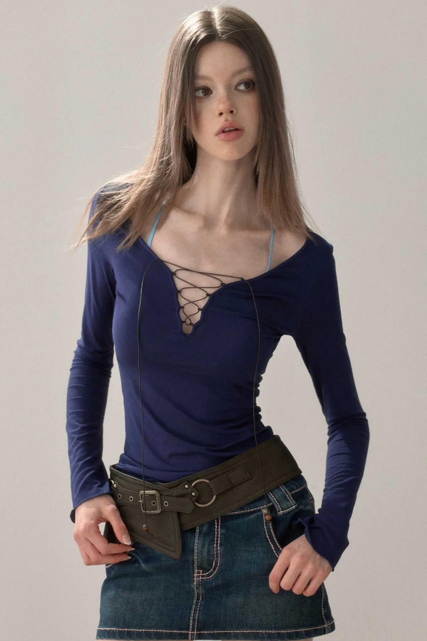 Vintage Distressed Studded Belt