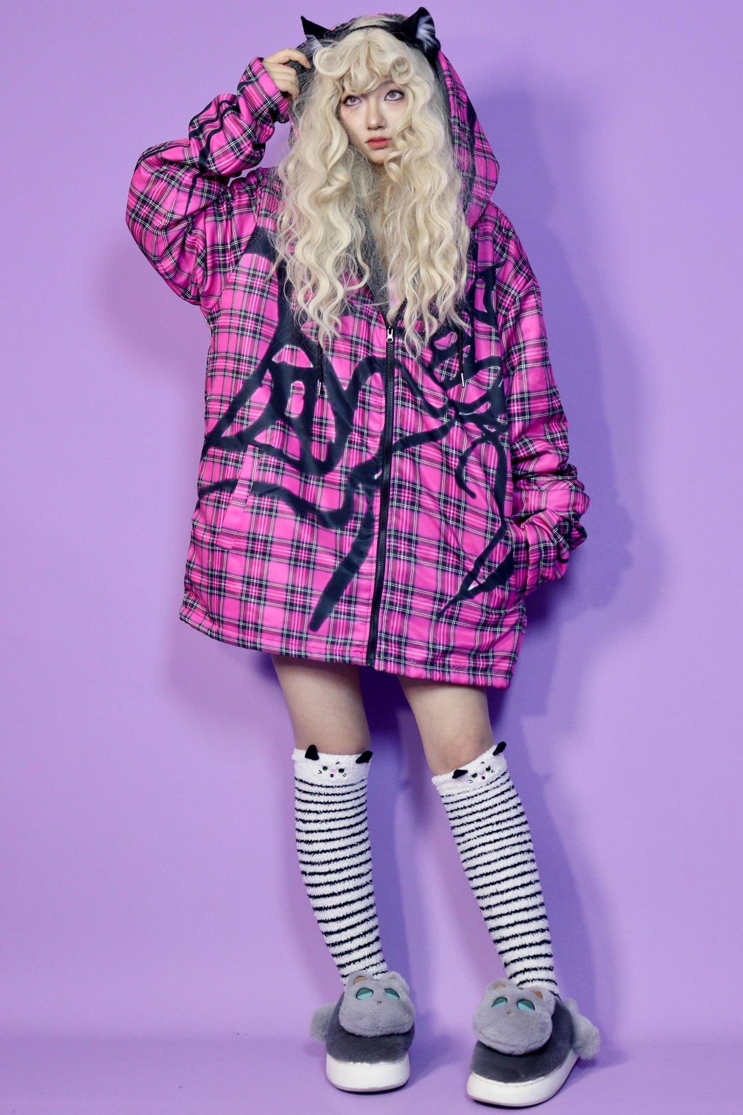 Winter Cotton Hooded Jacket