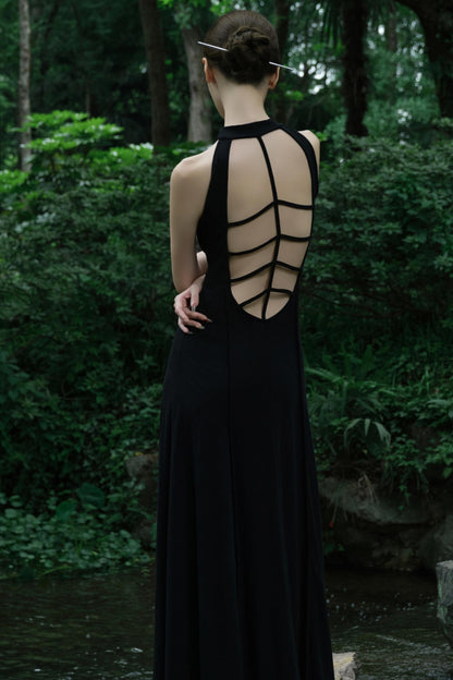 Pink Hollow A-line Dress