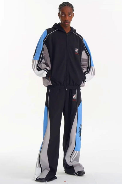 Jacke mit kontrastierenden Stickereien