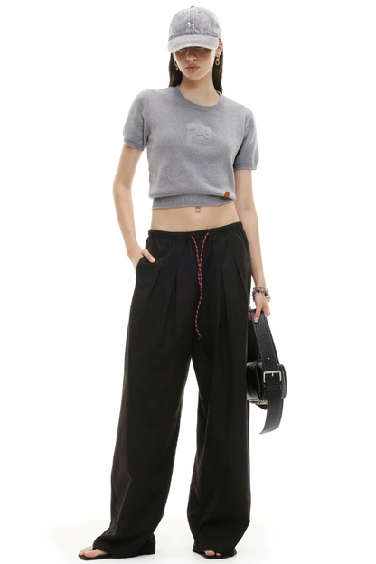 Embossed Pony Knit Tee