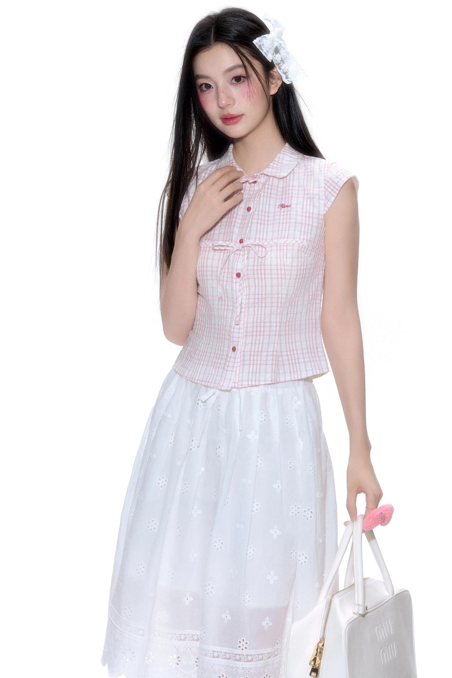 Short-Sleeve Color Block Shirt