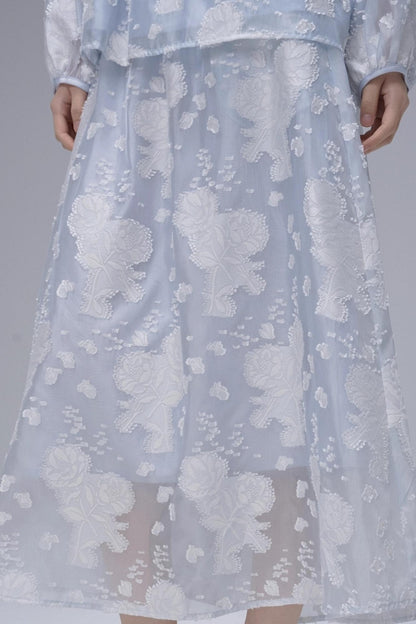 Autumn Jacquard Skirt Set