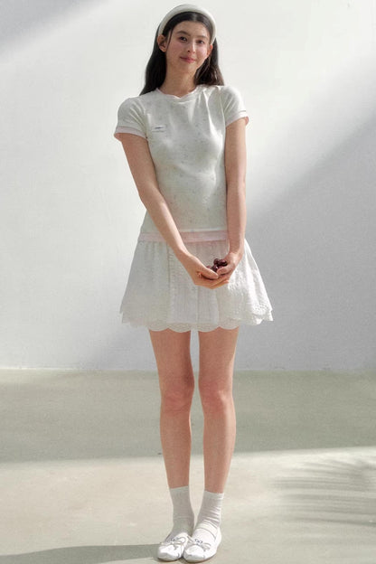 Contrasting Cotton Summer Top