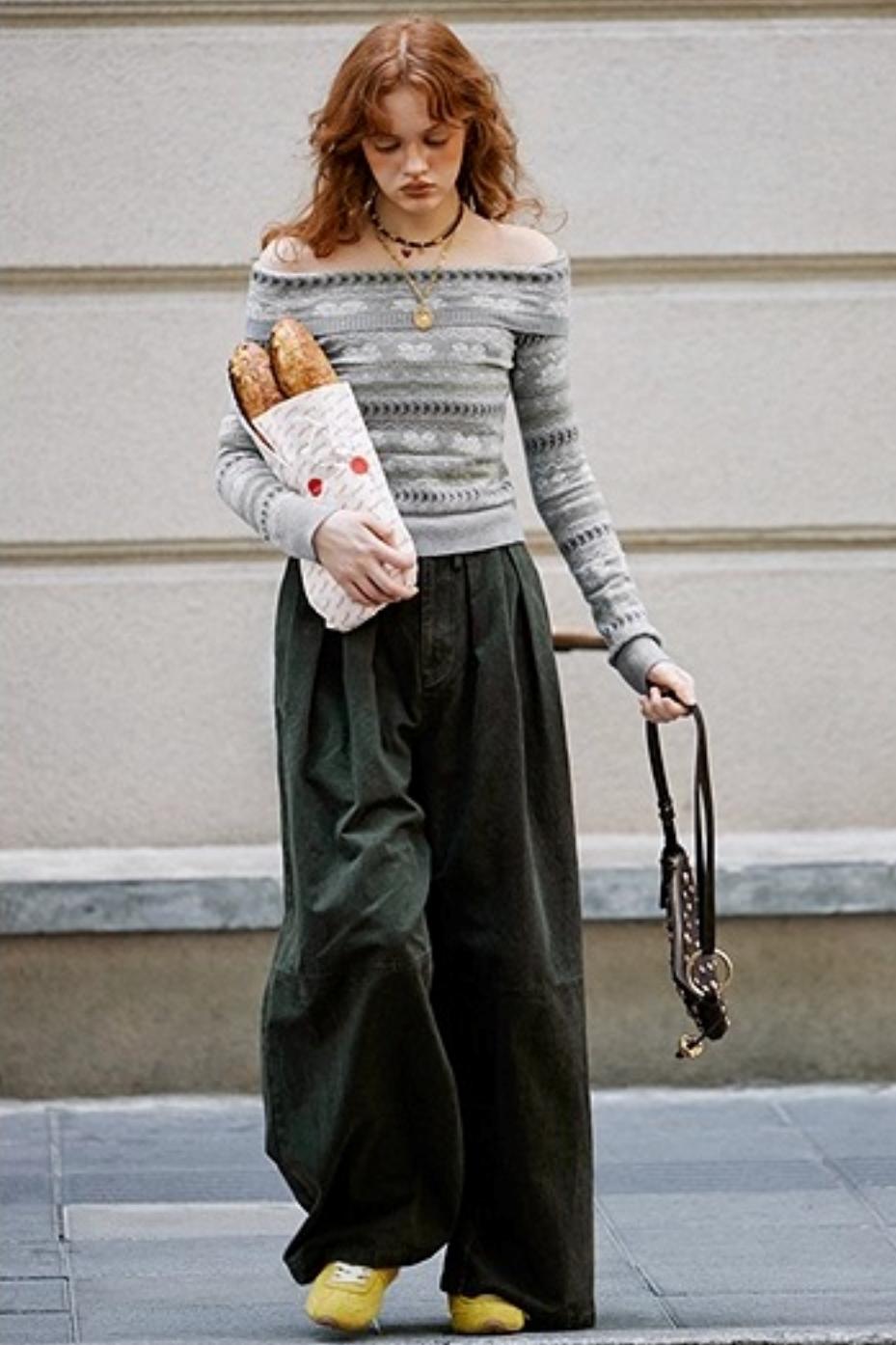 Waist Pleated Cargo Pants
