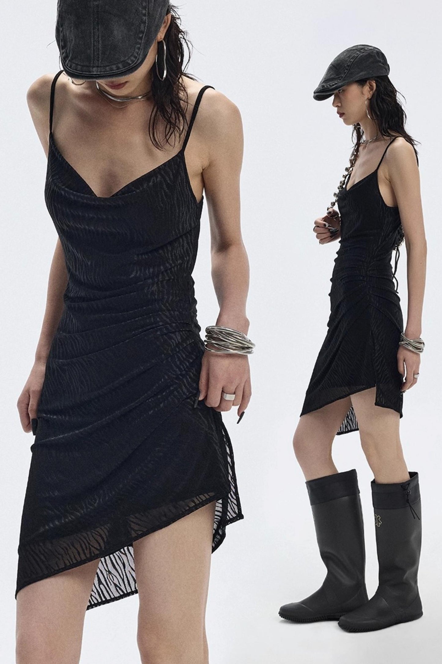 Sparkling Zebra Swing Dress