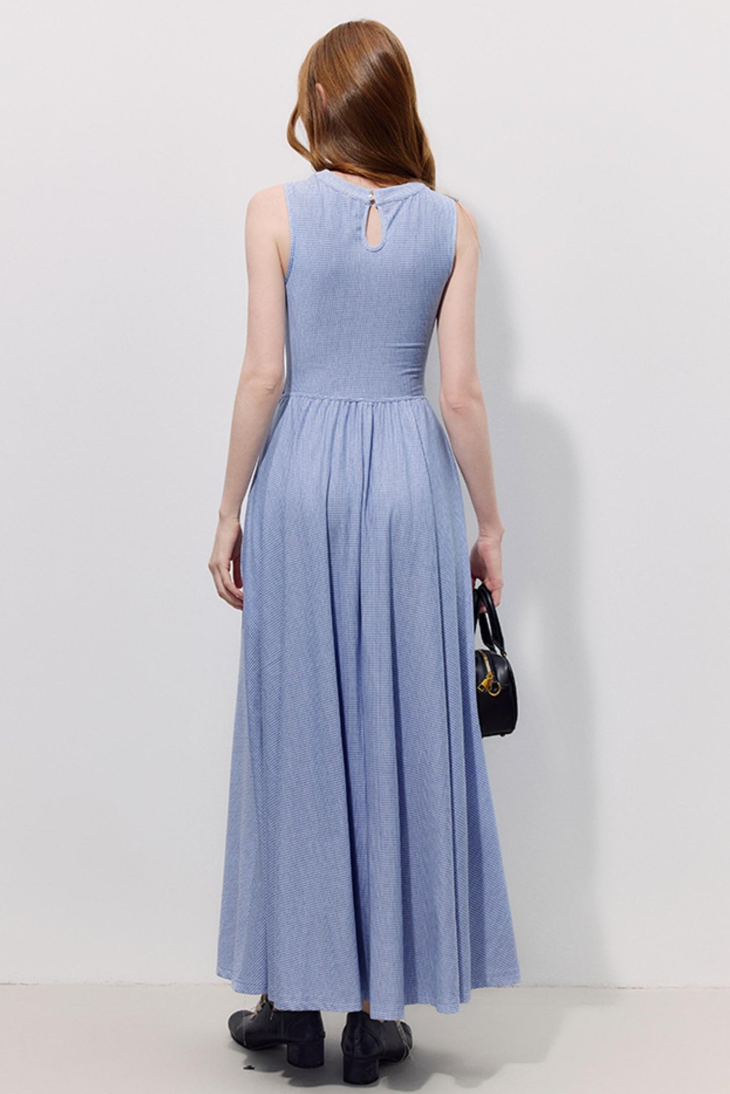 Blue Plaid Summer Dress