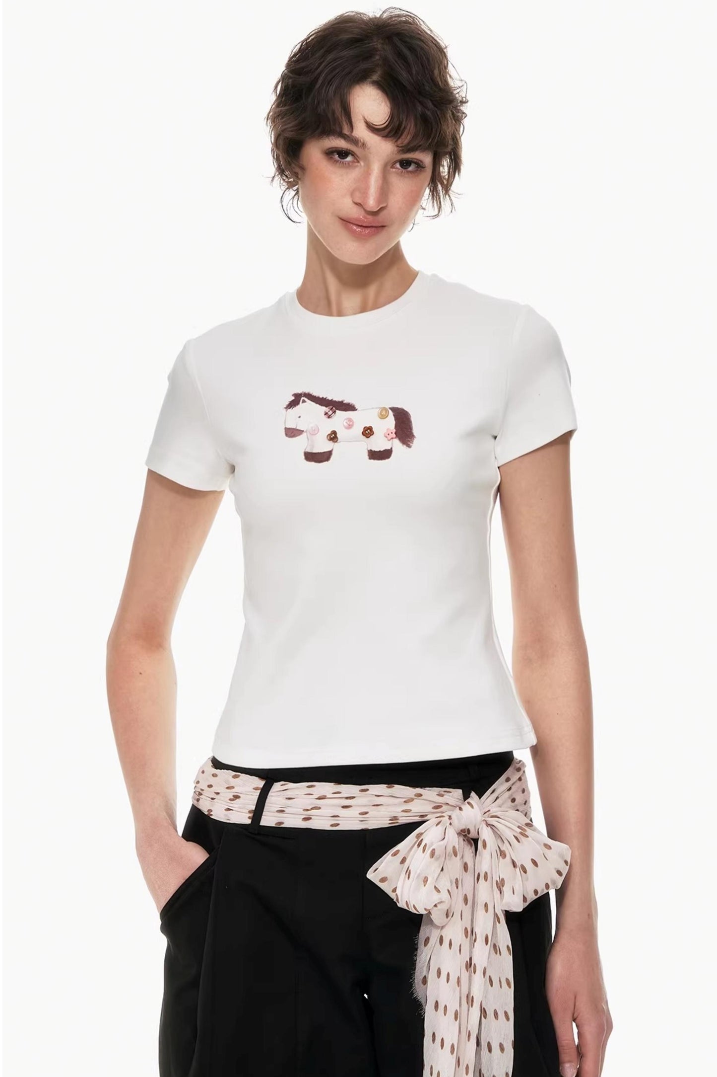 Playful Pony Print Top