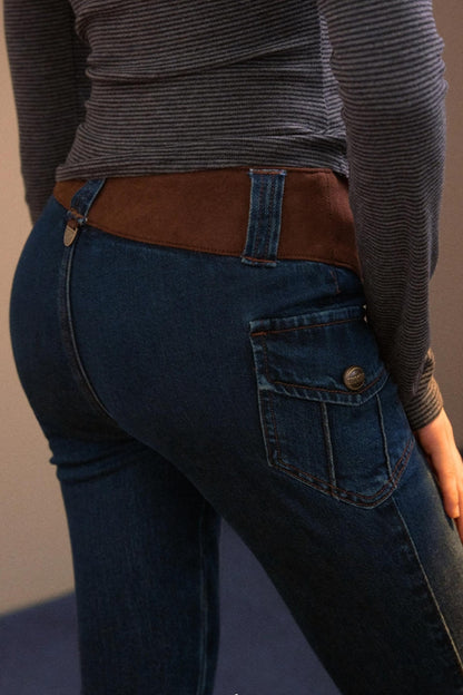 Vintage Patchwork Flared Jeans