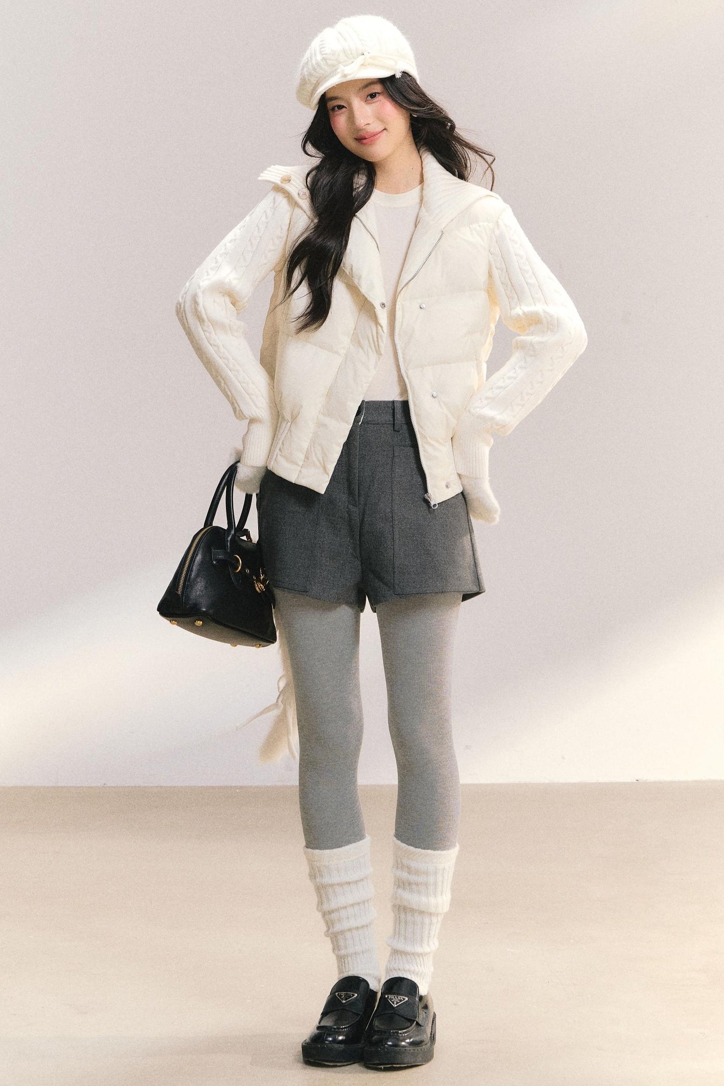 Slim Fit Twist Sleeve Coat