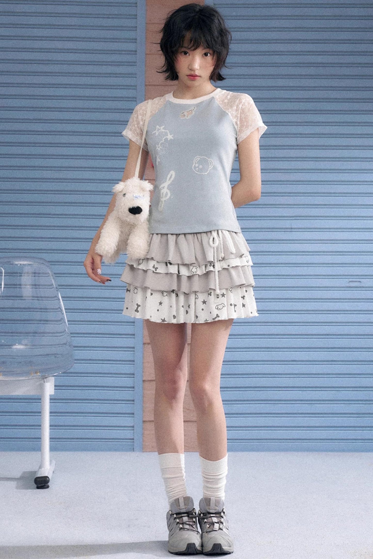 SagiDolls Starry Lace Shoulder Tee