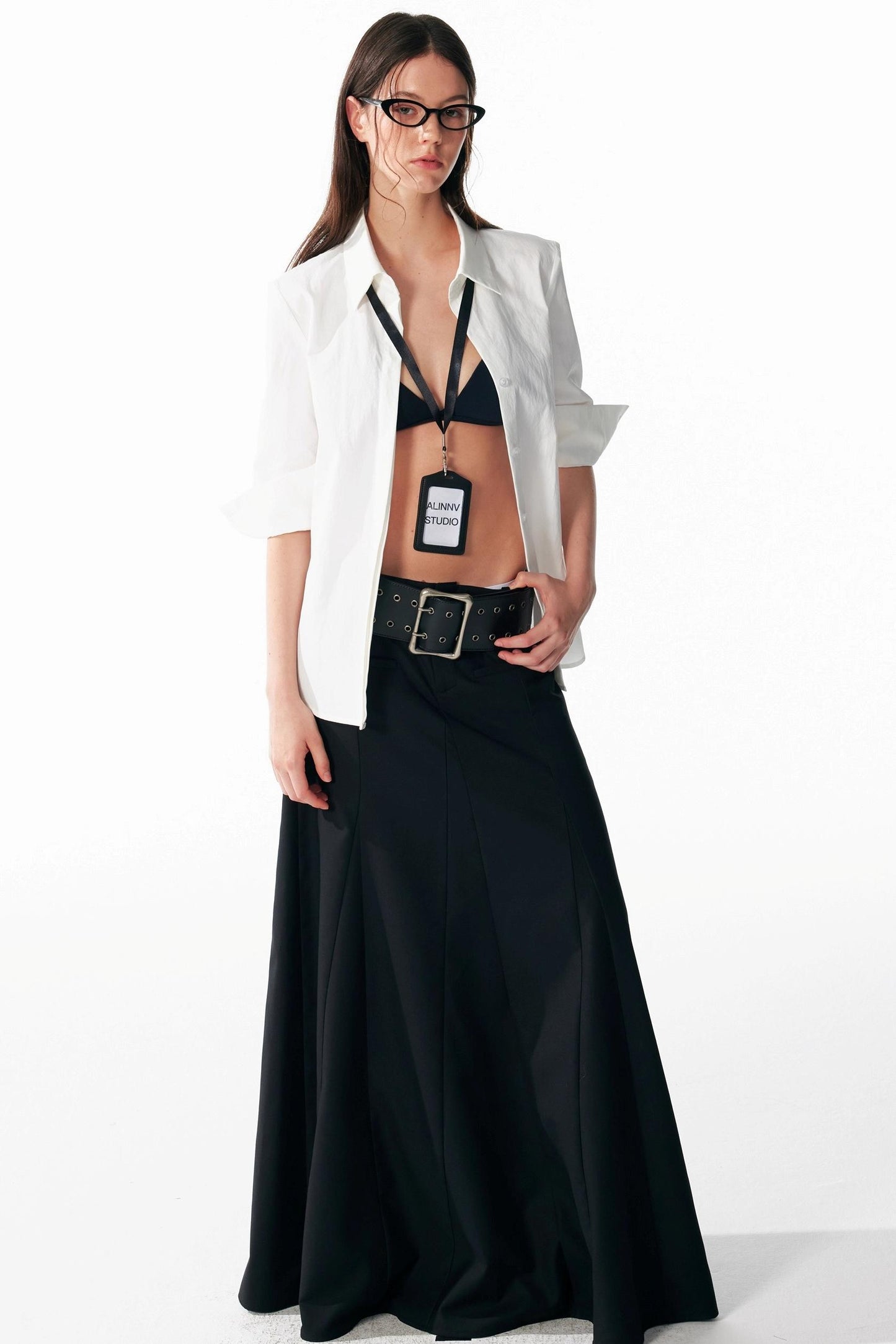 Versatile Cropped Shoulder Shirt