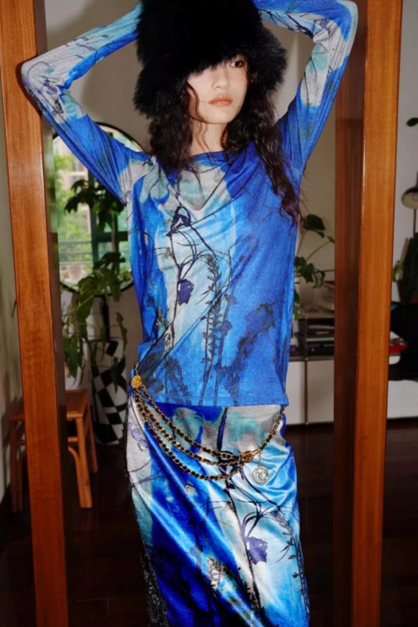 Autumn Niche Printed Sleeve Top