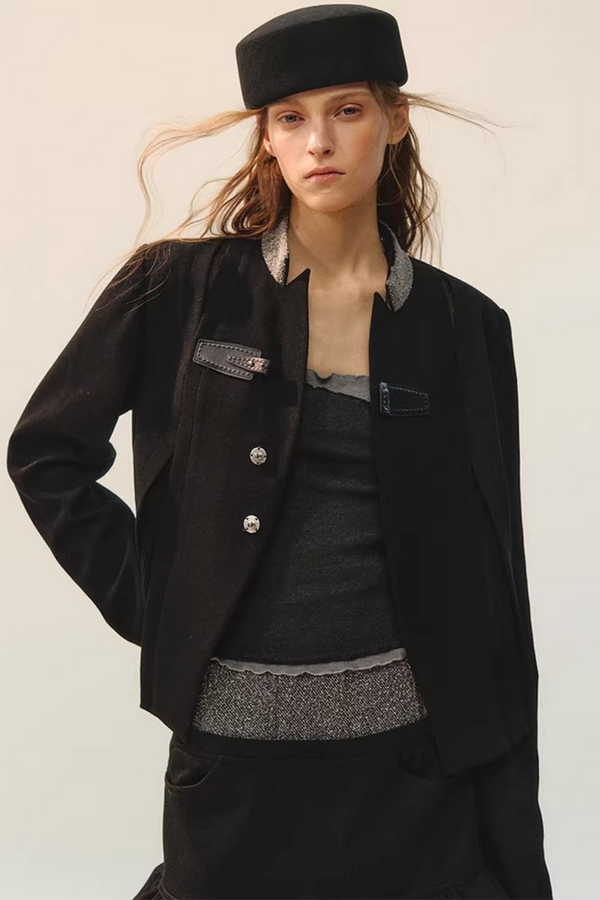 Ink Border Patchwork Jacket