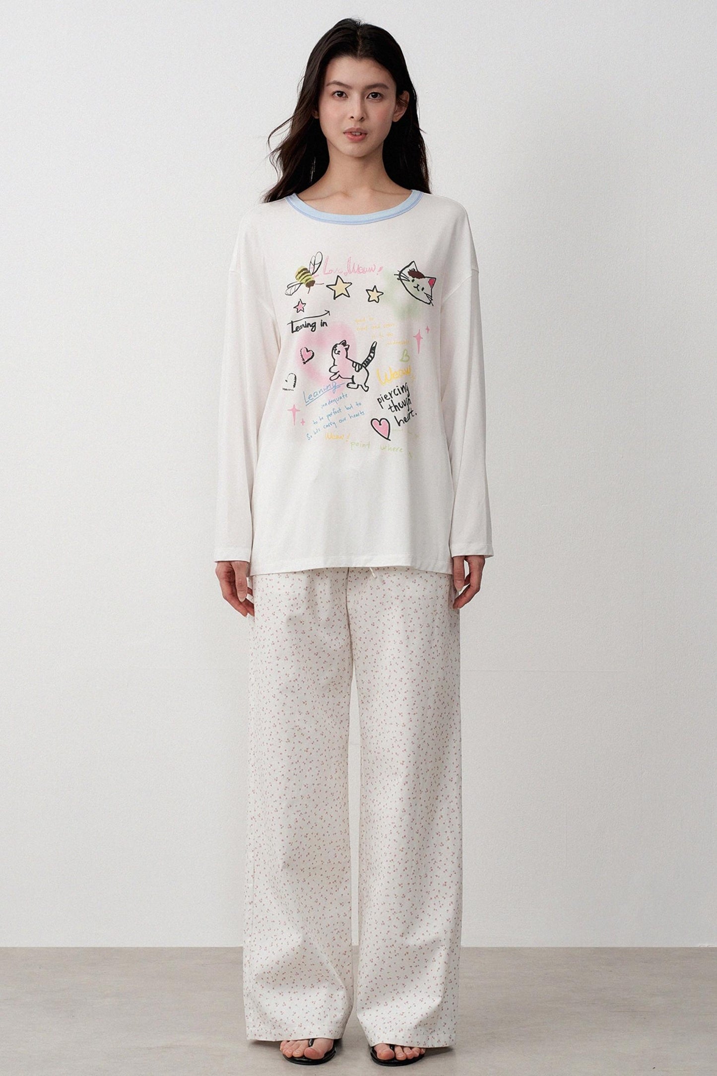 Childlike Floral Two Piece Outfit Set-Up