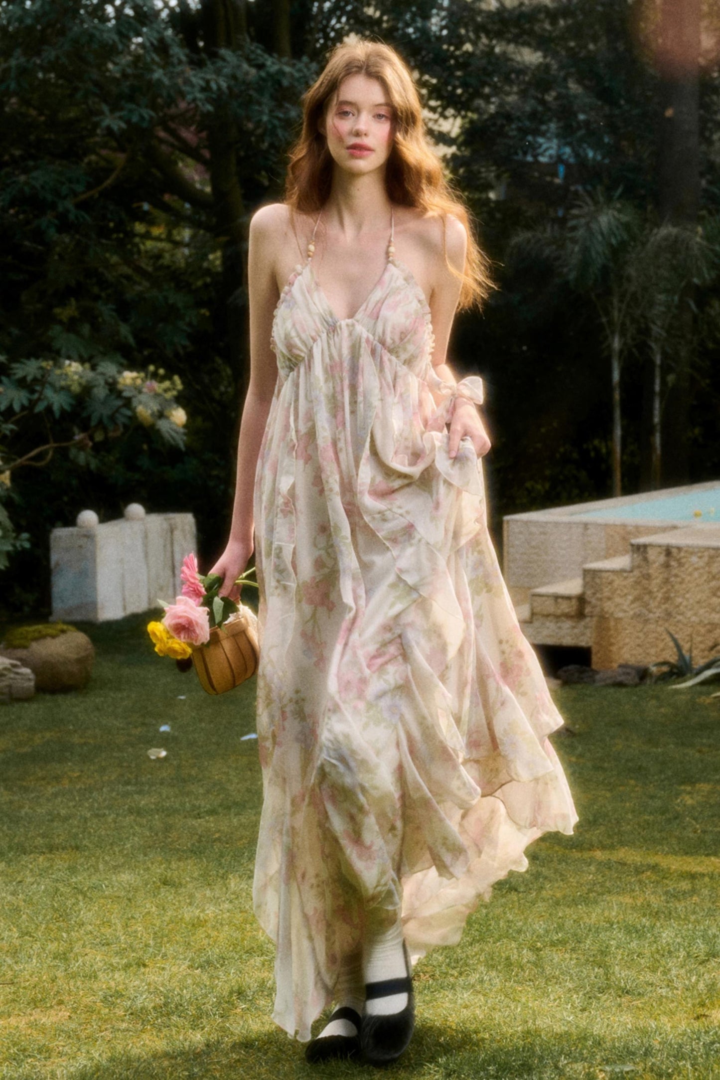 Garden Art Maxi Dress