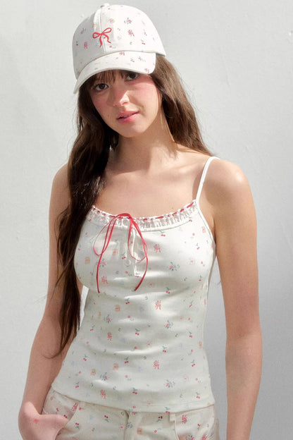 Hand-Painted Floral Sun Hat