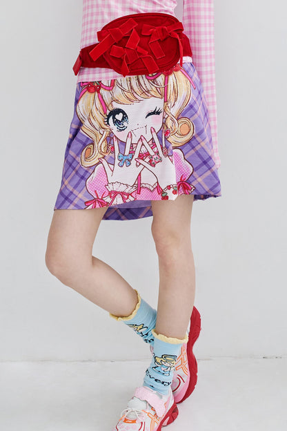 Luxury Summer Plaid Skirt