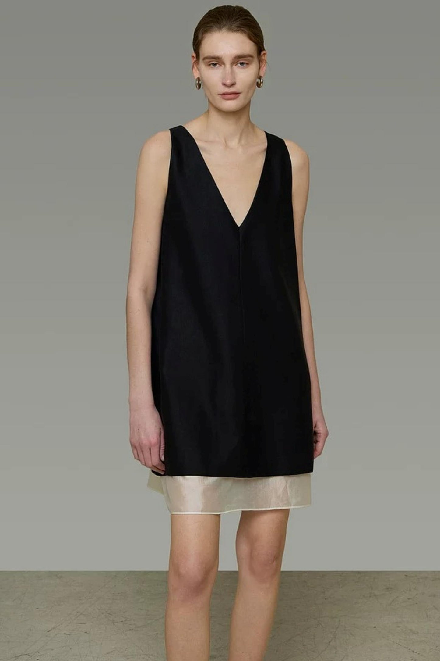 Color-Blocked Midi Dress