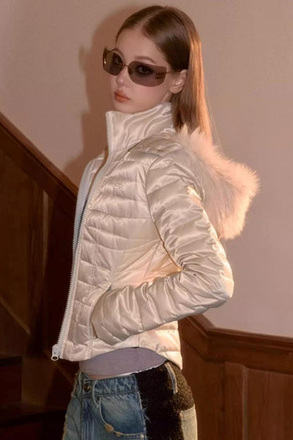 Winter Fur Collar Down Jacket
