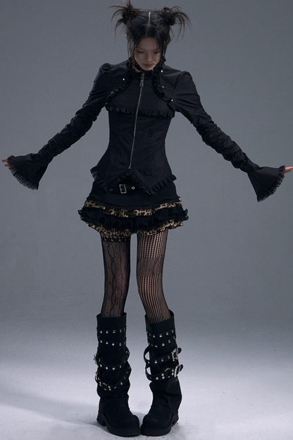 Gothic Vintage Lace Bell Sleeves Top