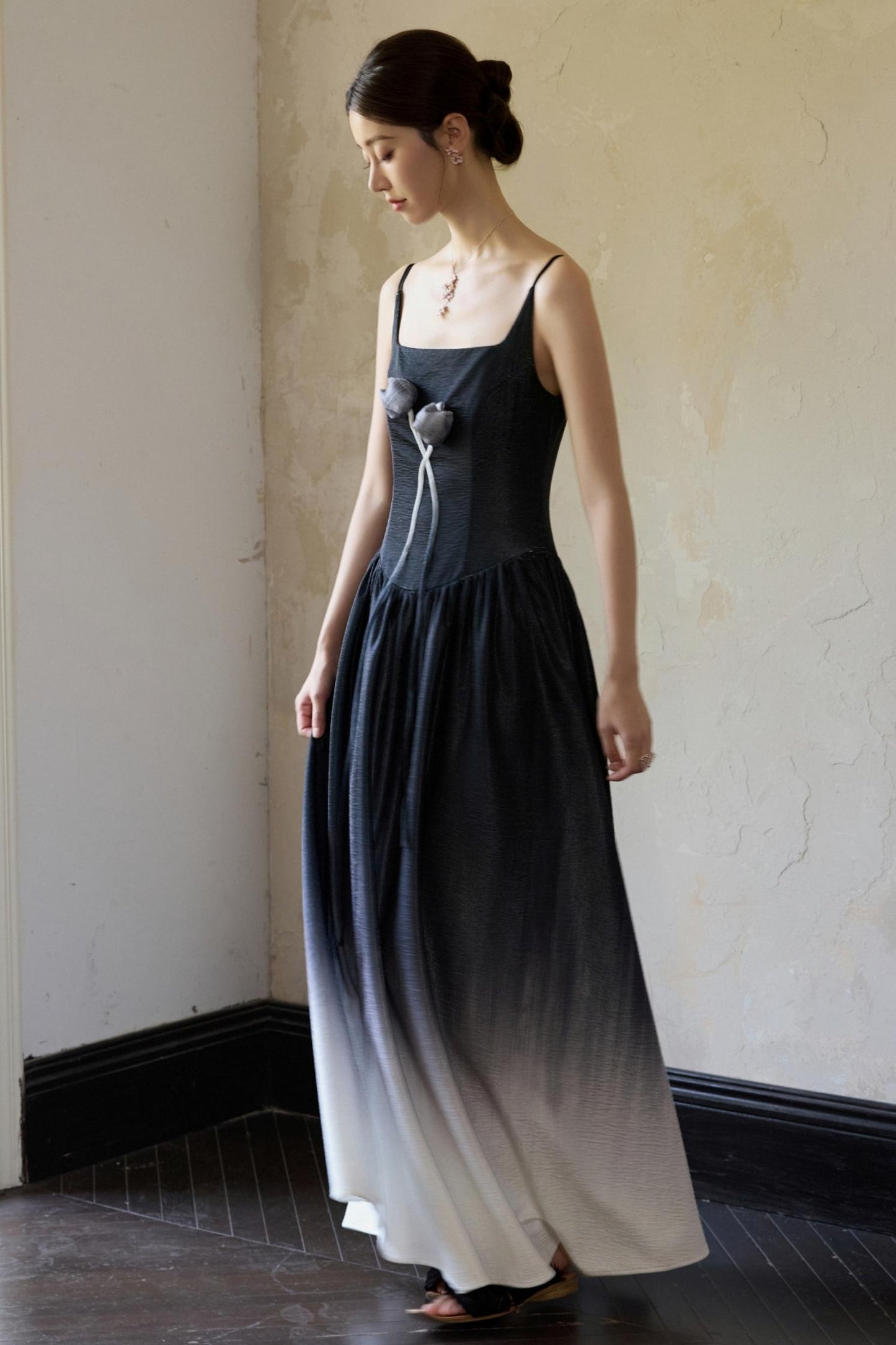 Romantic Tulip Halter Dress