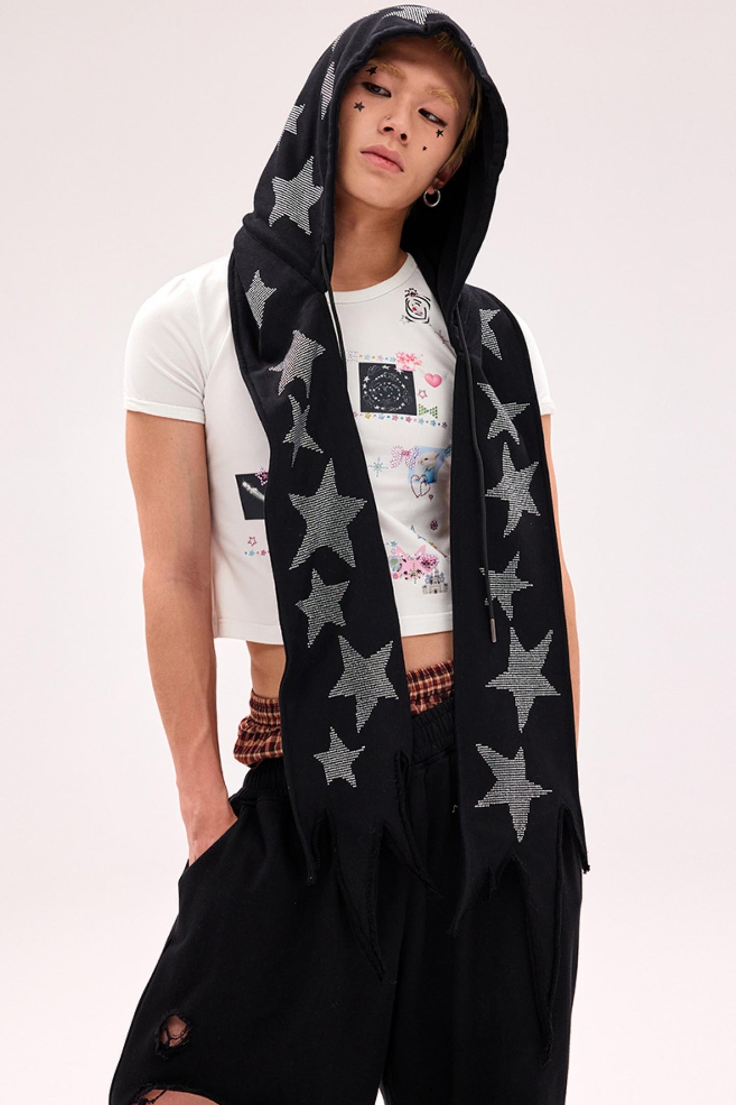 Starry Diamond Knit Beanie