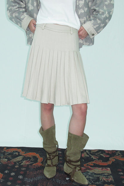 Vermeers Light Pleated Skirt