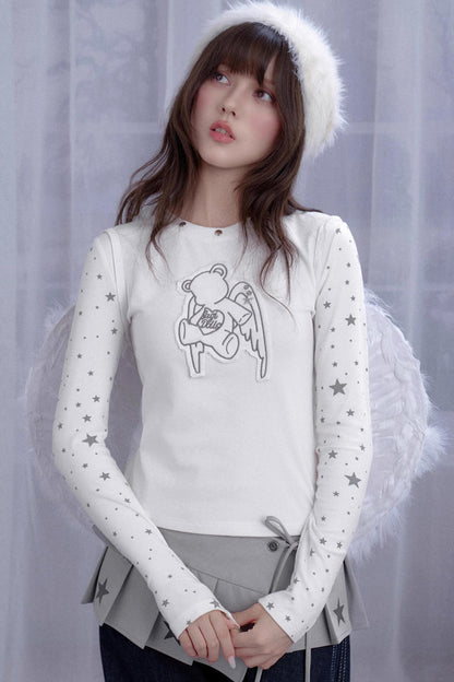 Girl Spirit White Star T-Shirt