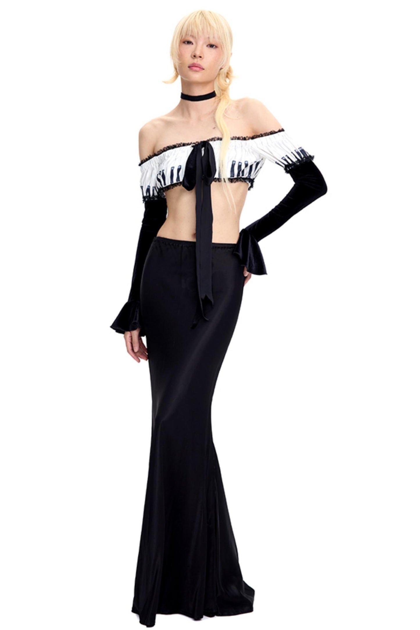 Piano Style Bandeau Top