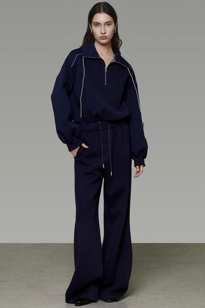 Autumn Drape Slimming Wide-Leg Pants