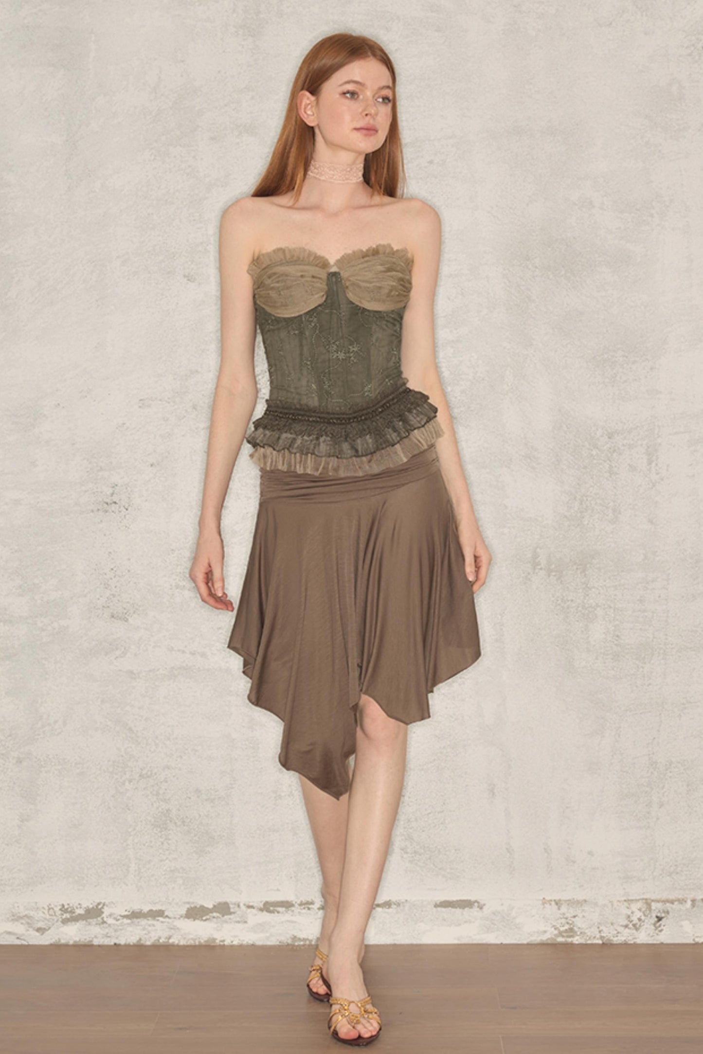 Chic Asymmetrical Midi Skirt