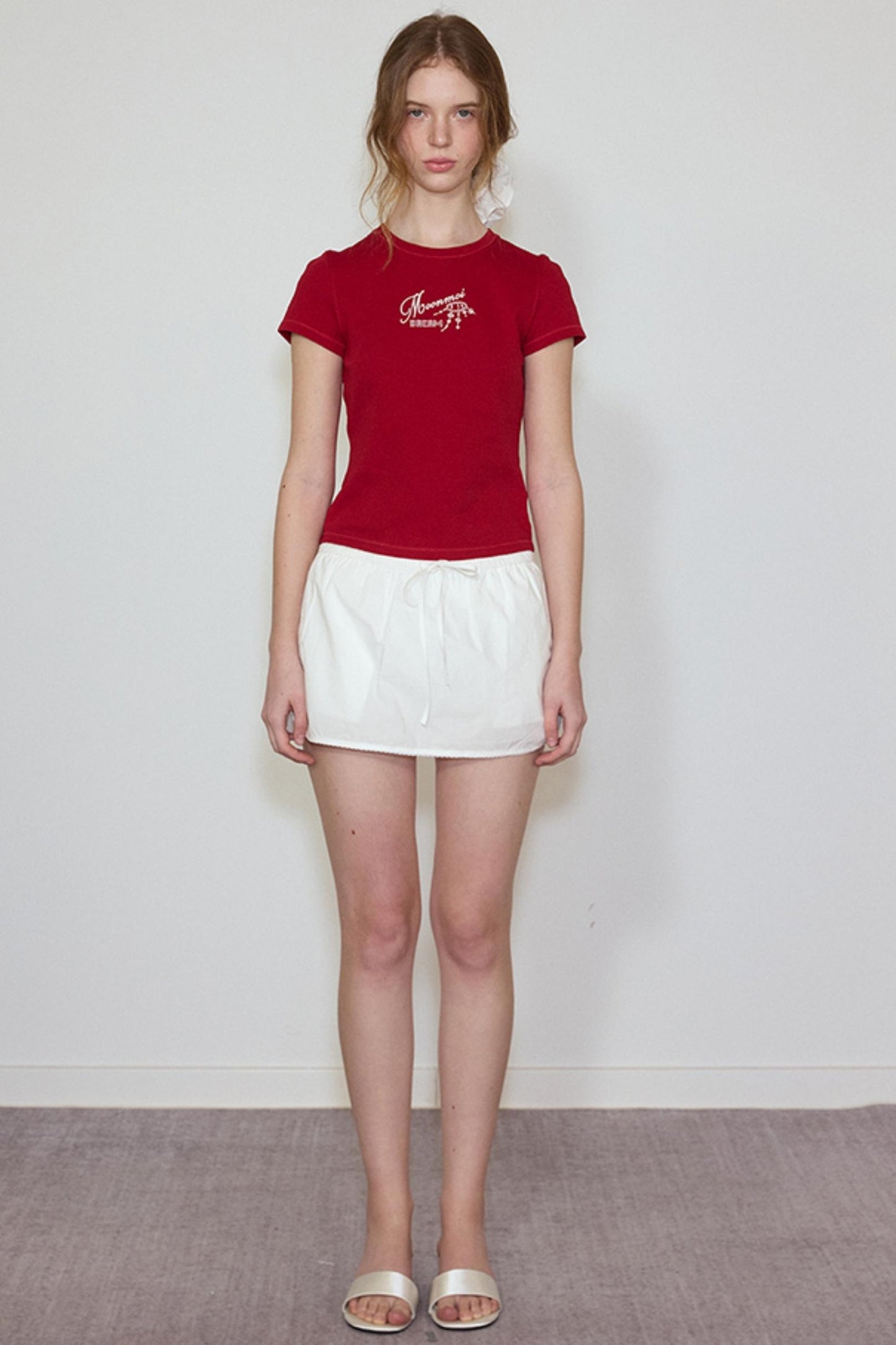 Sun Lace Set: Hooded Shirt Skirt Set-Up