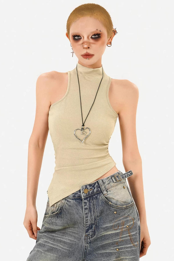 Retro Stand-Up Collar Vest