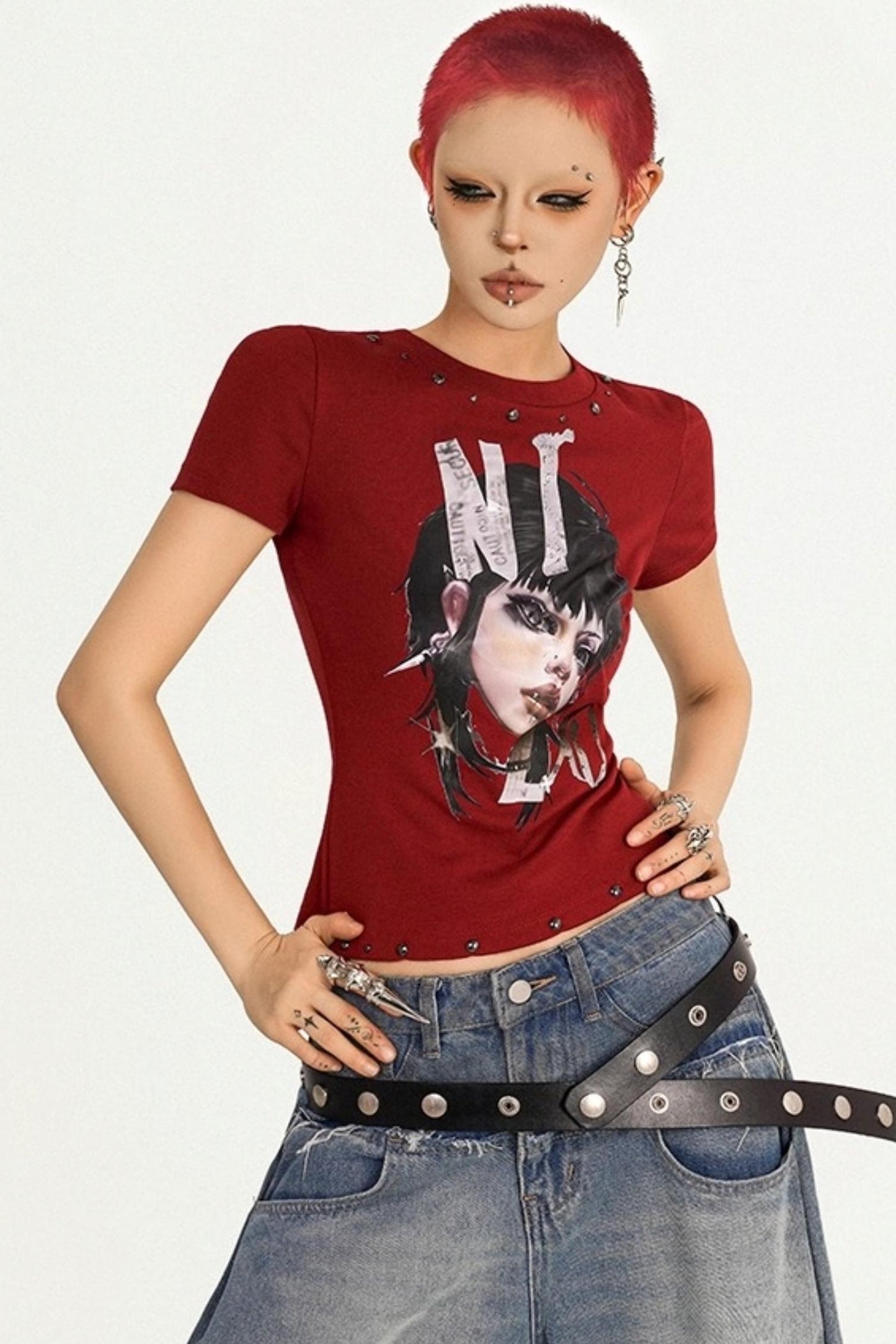 Punk Shoulder T-Shirt