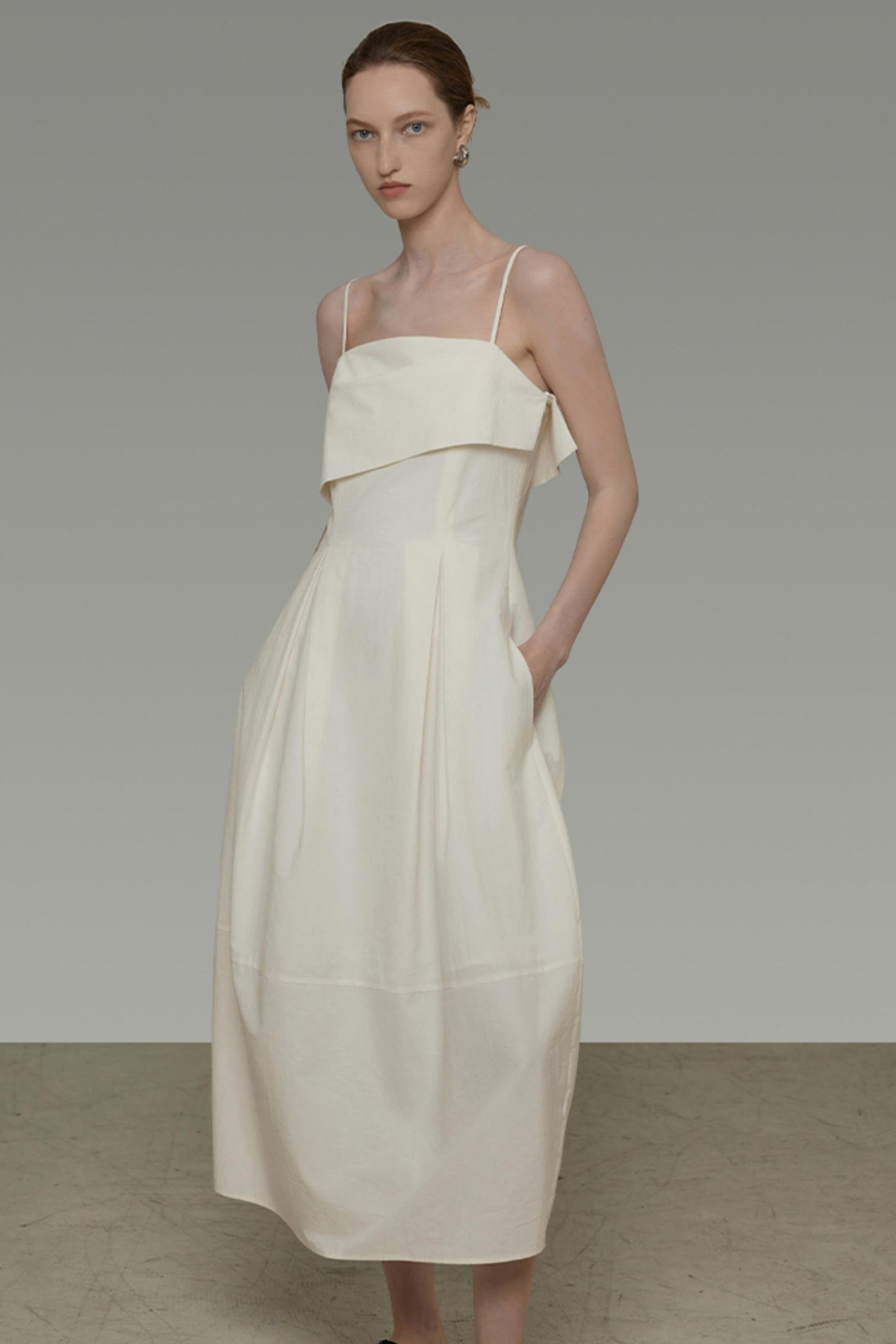 Flipped Neckline Dress