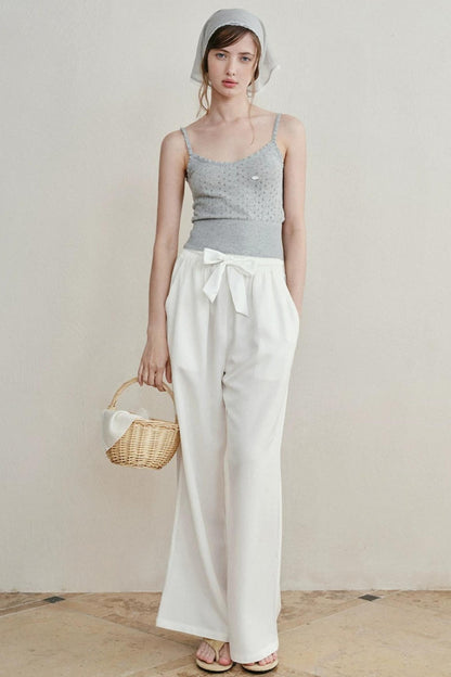 Retro Lace Knitted Vest