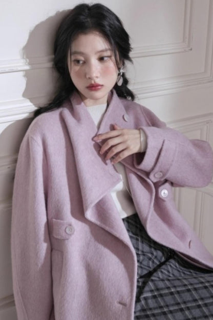 Gray Plaid Leather Midi Skirt