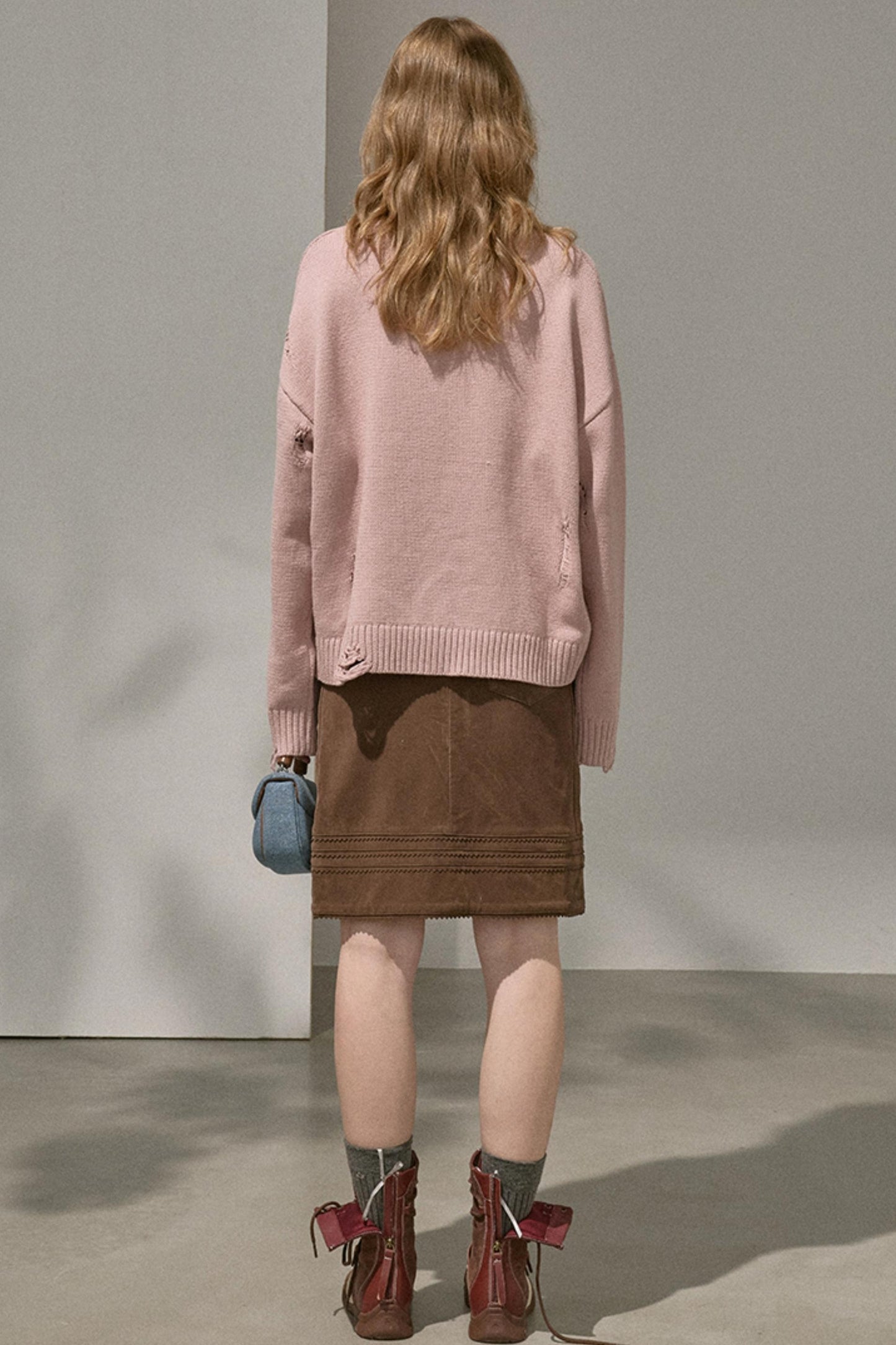 Winter Straight Leather Skirt