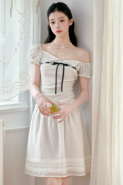 Blue Tencel A-Line Skirt