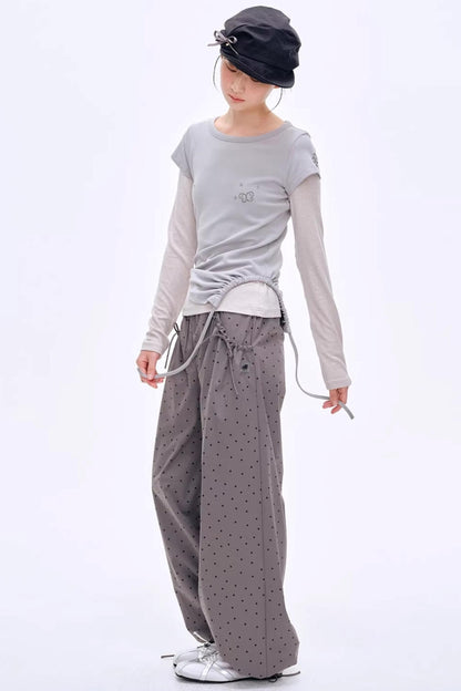 Sunlight Melody Polka Dot Jogger Pants