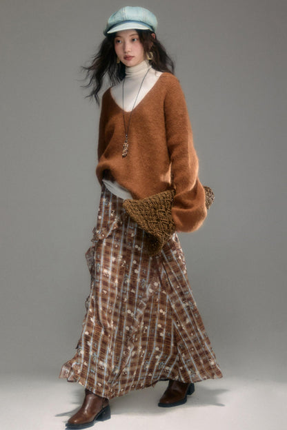 Wilderness Vintage Floral Print Skirt